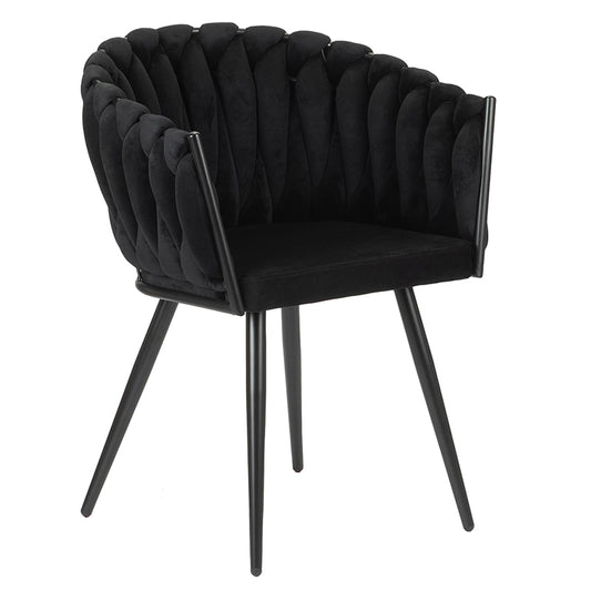 Eetkamerstoel Manders Zwart (set van 2)