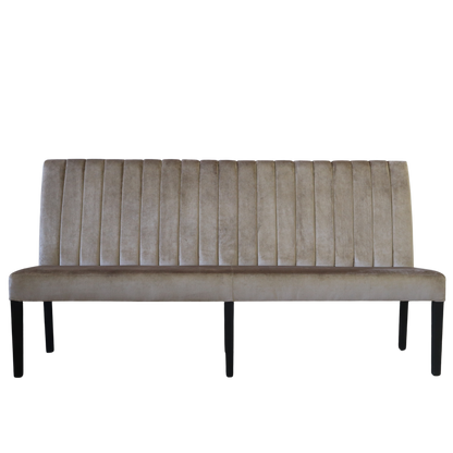 Eetkamerbank op pootjes beige